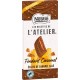 LES RECETTES DE ATELIER Tablette de chocolat au lait fondant et caramel LES RECETTES DE L'ATELIER la tablette de 130g