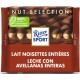 RITTER Tablette de chocolat au lait et noisettes entières la tablette de 100g