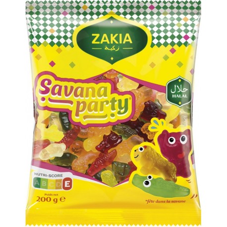 ZAKIA Bonbons savana party Halal 200g