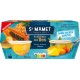 ST MAMET Salades de Fruits Fraîcheur des îles Pêches Ananas et Papaye les 4 pots de 113g