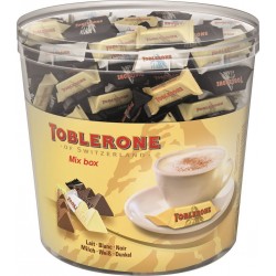 TOBLERONE Barres chocolatées tiny turbo 3 variétés la pot de 904g