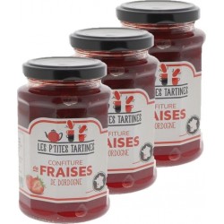 NC Confiture De Fraises De Dordogne les 3 unités de 0.32Kg