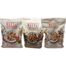 NC Assortiment De Mueslis Aux Fruits, 2 Chocolats Et 4 Noix les 3 unités de 0.45Kg