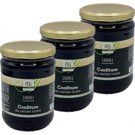 NC Confiture Cerise Noire Piment D'espelette Maison Des Gourmets les 3 unités de 0.65Kg