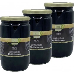 NC Confiture Myrtille Sauvage Maison Des Gourmets les 3 unités de 0.85Kg