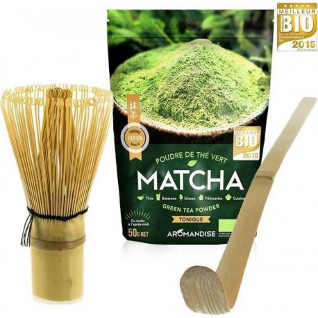 NC Coffret Thé Matcha + Fouet + Cuillère En Bambou