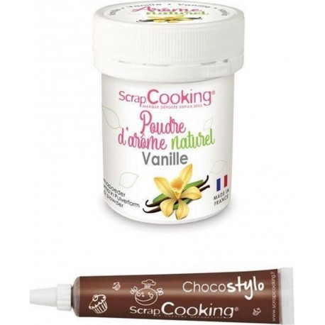 NC Stylo Chocolat + Arôme Alimentaire Naturel En Poudre Vanille Bio