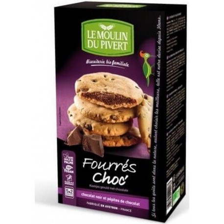 NC Cookies Fourres Chocolat 175g Moulin Du Pivert