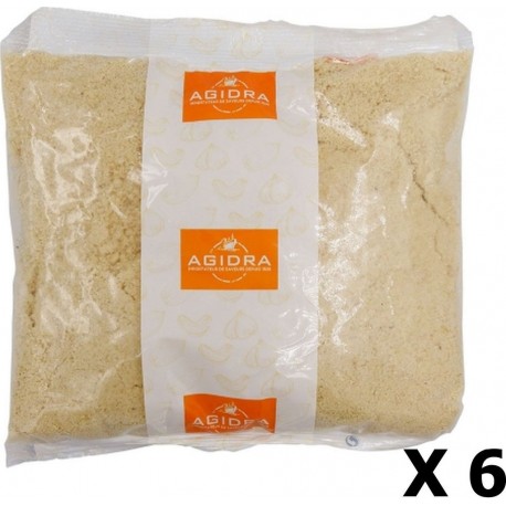 NC Lot 6x Amande Poudre Hâchée Fine Agidra Paquet 400g les 6 unités de 0.4Kg