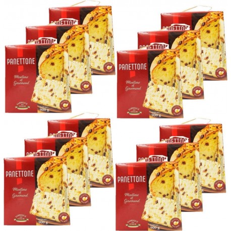 NC Lot 12x Panettone Pur Beurre Italie Boîte 900g les 12 boîtes de 0.15Kg