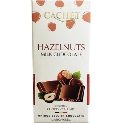 NC Chocolat Lait Noisettes Cachet Tablette 100g l'unité de 0.1Kg