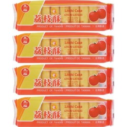 NC Gâteaux Taïwanais Fourrés Au Litchi 227g (8 Pièces)/sachet 4 Paquets les 4 sacs de 0g