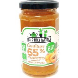 NC Confiture Abricot 65% Bio Les P'tites Tartines Pot 255g l'unité de 0.26Kg