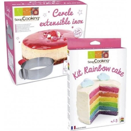 NC Kit Rainbow Cake + Cercle Extensible Inox