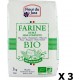 NC Lot 3x Farine T80 Semi-complète Bio 100% Blés Français Fleur Du Jura Paquet 1Kg les 3 unités de 1.0Kg