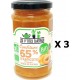 NC Lot 3x Confiture Abricot 65% Bio Les P'tites Tartines Pot 255g les 3 unités de 0.26Kg