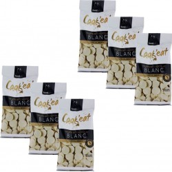 Lot 6x Palets De Chocolat Blanc Spécial Dessert Cook'eat Sachet 200g les 6 unités de 0.2Kg