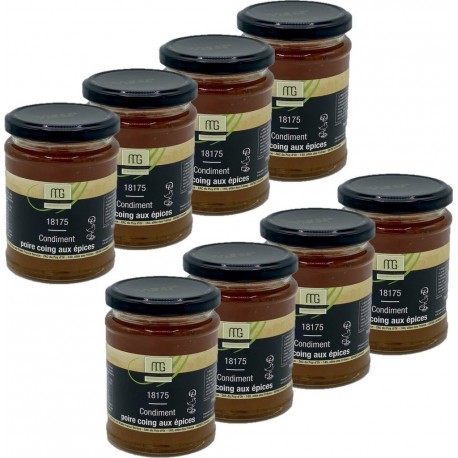 NC Condiment Poire Coing Aux Épices Maison Des Gourmets les 8 unités de 0.31Kg