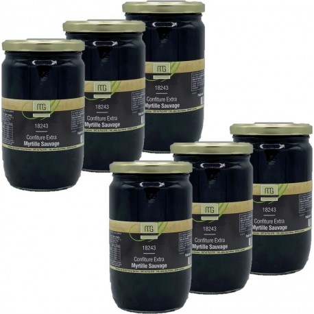 NC Confiture Myrtille Sauvage Maison Des Gourmets les 6 unités de 0.85Kg