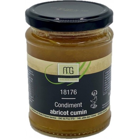 NC Condiment Abricot Cumin Maison Des Gourmets l'unité de 0.31Kg