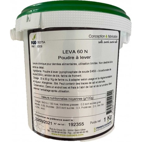 NC Poudre À Lever / Levure Chimique Pot 1Kg l'unité de 1.0Kg