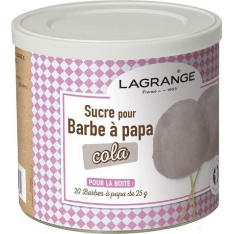 NC Lagrange 380009 Boîte De Sucre A Barbe A Papa 500 G Cola la boîte