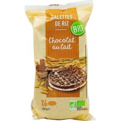 NC Galettes De Riz Chocolat Au Lait Bio Paquet 100g l'unité de 0.1Kg