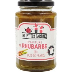 Confiture Rhubarbe Haut De France Les P'tites Tartines l'unité de 0.32Kg