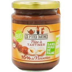 NC Pâte À Tartiner Bio Sans Huile De Palme Les P'tites Tartines l'unité de 0.35Kg