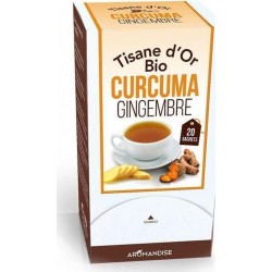 NC Tisane D'or Biologique Au Curcuma Et Gingembre 20 Sachets