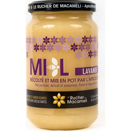 NC Miel De Lavande Drôme Rhône Alpes Le Rucher De Macameli Pot 500g l'unité de 0.5Kg