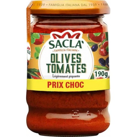 SACLA Olives et Tomates 190g (lot de 2)