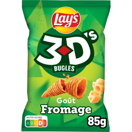 Lay's 3D’s Buggles Fromage 85g (lot de 2)