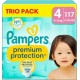 PAMPERS Couches Bébé Premium Protection Taille 4 9-14Kg x117