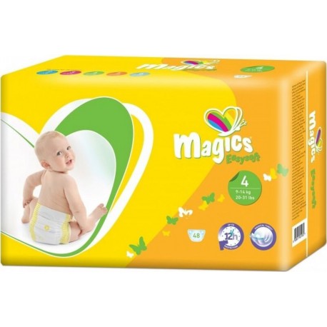 NC Couches Bébé T4 (9-14Kg) Carton De 288pcs Magics