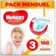 Huggies Ultra Comfort Couches Bébé Unisexe X168 Taille 3 Pack 1 Mois