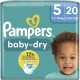 PAMPERS Couches Bébé Baby-Dry 11 16Kg Taille 5 pack de 20 couches