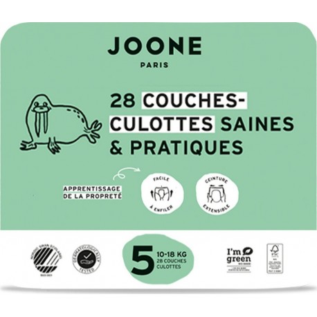 JOONE PARIS Couches Culottes Bébés 10 18Kg Taille 5 pack de 28 couches bébé