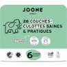 JOONE PARIS Couches-Culottes Bébé 16 30KgTaille 6 pack de 26 couches culottes