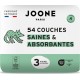 JOONE PARIS Couches Bébés 4 8Kg Taille 3 pack de 54 couches bébé