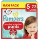 PAMPERS Couches Culottes Bébés Premium Protection Pants 12 17Kg Taille 5 pack de 72 couches culottes