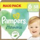 PAMPERS Couches Bébé Harmonie 13 +Kg Taille 6 pack de 58 couches