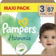 PAMPERS Couches Bébé Harmonie 6 10Kg Taille 3 pack de 87 couches