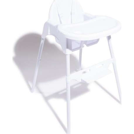 TEX BASIC Chaise haute blanc de 6 à 36 mois la chaise haute