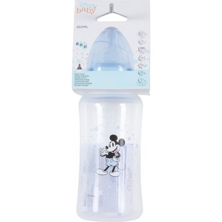 DISNEY Biberon bébé bleu 360ml