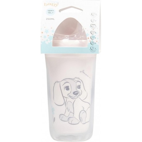 DISNEY Tasse à bec silicone belle BABY la tasse