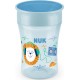 NUK Tasse d'apprentissage bleu silicone 360° dès 8 mois la tasse