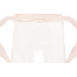 TEX BABY Tasse rose clair en silicone avec bec la tasse