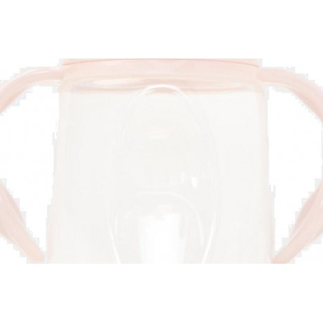 TEX BABY Tasse rose clair en silicone avec bec la tasse