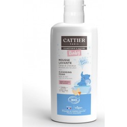 CATTIER Mousse Lavante Bébé Bio pour Corps & Cheveux 150ml